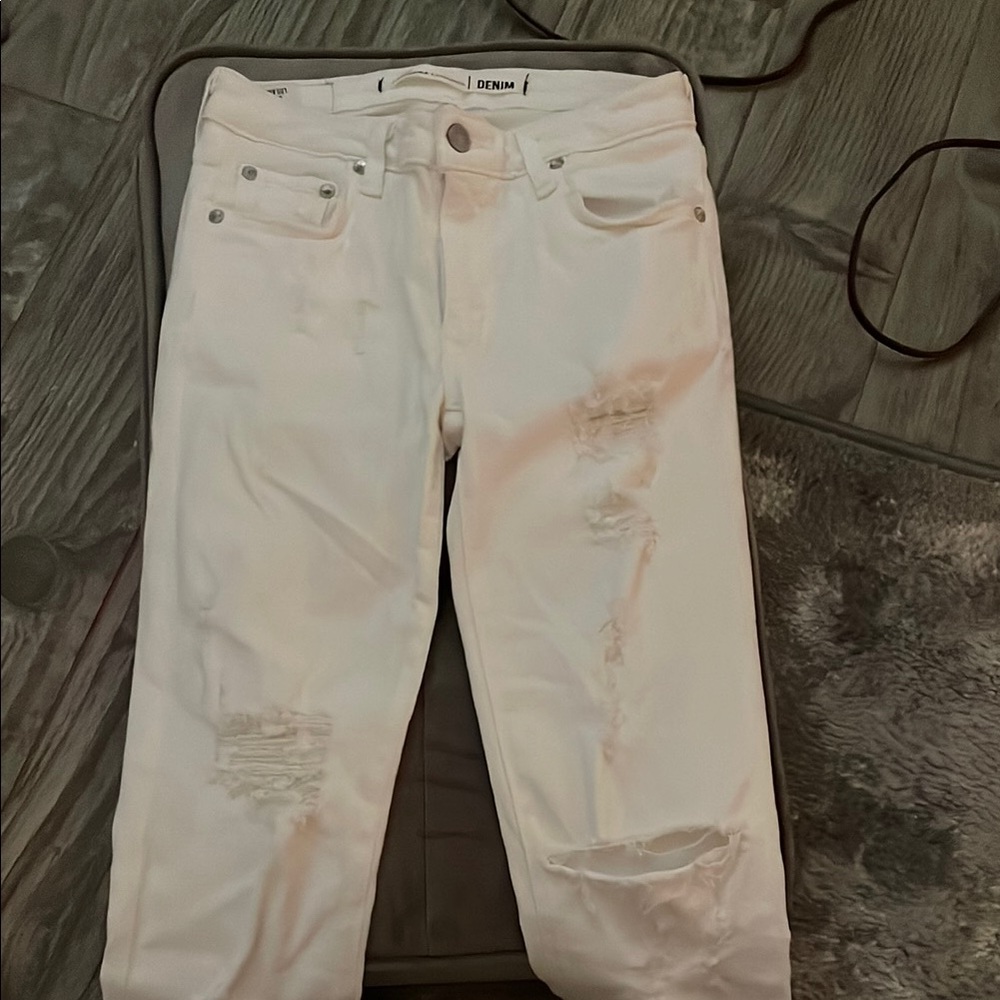 White Distressed Women's Jeans